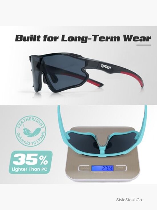 Polarized Sport Sunglasses UV Protection TR90 Frame main image 7